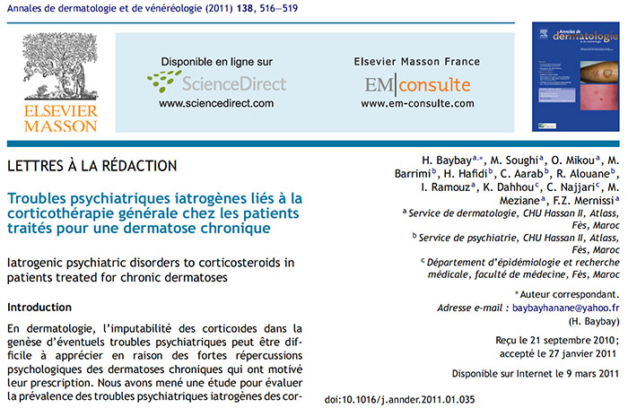 corticoide iatrogene dermatose